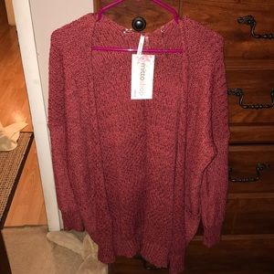 NWT rust colored cardigan